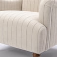thumbnail image 6 of Newboti Furniture Sylvia Sea Oat Striped Arm Chair 19477, 6 of 9
