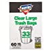 thumbnail image 3 of Trash Recycling Bags, Clear, 33 Gal., 60 Ct., Berry, 1124909, 3 of 3