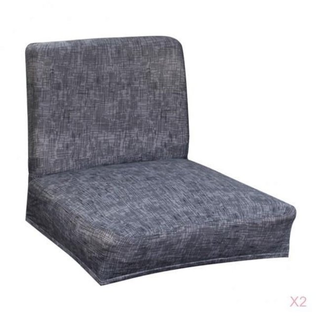 Respaldo de Silla de 2 Piezas con Protección de Muebles de Respaldo Bajo para Banquetes