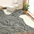 thumbnail image 2 of CAROMIO Modern Abstract Area Rug for Living Room Washable Indoor Room Decor Carpet, 10' x 13' Black Beige, 2 of 6