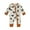 Apricot, variant on Musuos Baby Boy Zipper Romper 3M 6M 12M Casual Western Cowboy Print Long Sleeve Jumpsuit for Infant Fall Outfit