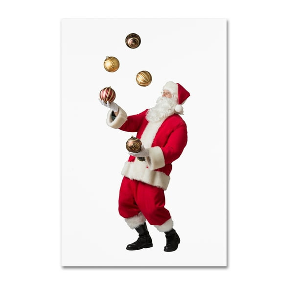 Trademark Fine Art 'Santa-ornament3-12106' Canvas Art by Ed Wheeler