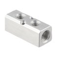 thumbnail image 1 of Aluminum Air Hose Inline Manifold Block Splitter G1/4 Threaded Manifold Fitting, 1 of 10