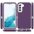 thumbnail image 3 of NIFFPD Galaxy S22 Case, Samsung S22 Case, Dual Layer Heavy-Duty Rugged Shockproof Anti-Drop Protective Case for Samsung Galaxy S22 5G Purple&White, 3 of 5