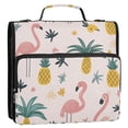thumbnail image 5 of FORMRS Zipper Binder with Shoulder Strap 2-inch Ring 500 Sheet Capacity File Bag, Flamingo Pattern, 5 of 5