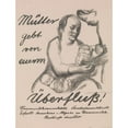 thumbnail image 2 of Käthe Kollwitz 12x14 Black Ornate Wood Framed Double Matted Museum Art Print Titled: Mother, Give from Your Abundance (Mothers Give Your Abundance) (1926), 2 of 5