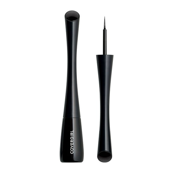 COVERGIRL Get In Line Liquid Eyeliner, 325 Black Vinyl, 0.08 oz, Feather-Fine Tip, Contour-Grip Handle, Quick-Dry Liquid Eyeliner, Removes Easily