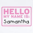 thumbnail image 2 of CafePress - Hello My Name Is: Samantha Infant Bodysuit - Baby Light Bodysuit, Size Newborn - 24 Months, 2 of 4