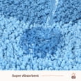 thumbnail image 4 of Blue Bath Mat 16x24, Soft Absorbent Microfiber Bath Rugs, 4 of 8