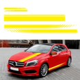 thumbnail image 4 of 5PCS Calcomanías para automóviles Calcomanías para capó gráfica Capucha universal Lado del cuerpo de carreras, Autoadhesivo, Raya larga, Amarillo shamjiam pegatinas de coches, 4 of 8