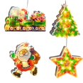 thumbnail image 4 of 4 piezas de luces de silueta de ventana de Navidad decoraciones para Yuyangstore Luces de hadas de interior, 4 of 6