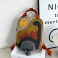 thumbnail image 4 of Sonducket Mochila de dinosaurio para niños, correas ajustables y compartimentos espaciosos, mochila de lona de dinosaurio Mochilas, 4 of 6