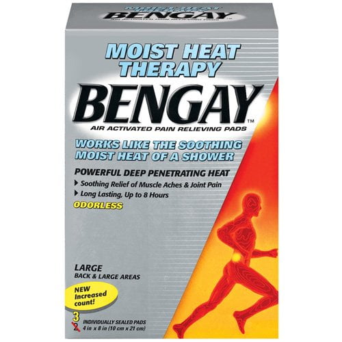 BENGAY Moist Heat Therapy Pads Large Back 3 Each
