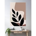 thumbnail image 2 of Earthy Browns Botanical Mid-Century Modern Style Art - Contemporary Shapes 3 2023 Coty Redend Point Sw 9081 Poster Wall Art, Modern Wall Decor For Living Room Bedroom, 8x12 UNFRAMED, 2 of 3