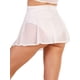 thumbnail image 5 of Txlixc Minifaldas de malla transparente para mujer, cintura alta, color sólido, transparente, falda skater, para playa Txlixc  Sexy, 5 of 8