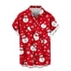 thumbnail image 5 of Blusa y camisa de manga corta con cuello vuelto para hombre, blusa informal de moda con cuello vuelto, blusa estampada de manga corta con botones, blusa de poliéster para hombre, 5 of 6