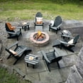 thumbnail image 3 of Highwood 12-pc Classic Westport Adirondack Set with 6 Classic Westport Adirondack Chairs, 3 Classic Westport Side Tables, and 3 Adirondack Ottomans - Outdoor, Eco-friendly, Synthetic Wood, 3 of 9