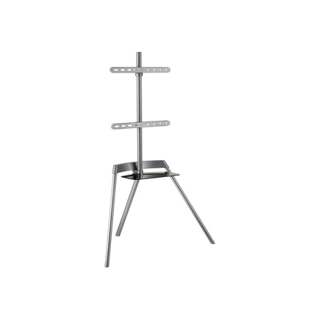UPC: 0810041732040 | Mount-It! Modern TV Stand | Fits 50 -65 Flat Screen TVs | Glass AV Shelf
