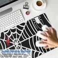 thumbnail image 4 of Long Mouse Pads for Desk,Black Halloween Spider Webs Desk Mats on Top Of Desks, Desk Mouse Pad Extra Large with 3mm Non-Slip Base and Stitched Edge for Gaming,Office,Work,Home 35.4"x15.7", 4 of 6