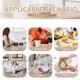 thumbnail image 4 of Posavasos de colores Bandeja para servir postres y vino para bebidas Decoración de vidrio Mesa de café Platillo acrílico Oficina 4 piezas, 4 of 6