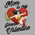 thumbnail image 2 of Men's Wonder Woman 1984 Mom Is My Heroic Valentine  Graphic Tee Athletic Heather X Large, 2 of 5