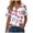 White, variant on idosla 250 Anniversary USA Tshirt Women USA 250th Anniversary Patriotic American Tops 1776-2026 (Blue, S)
