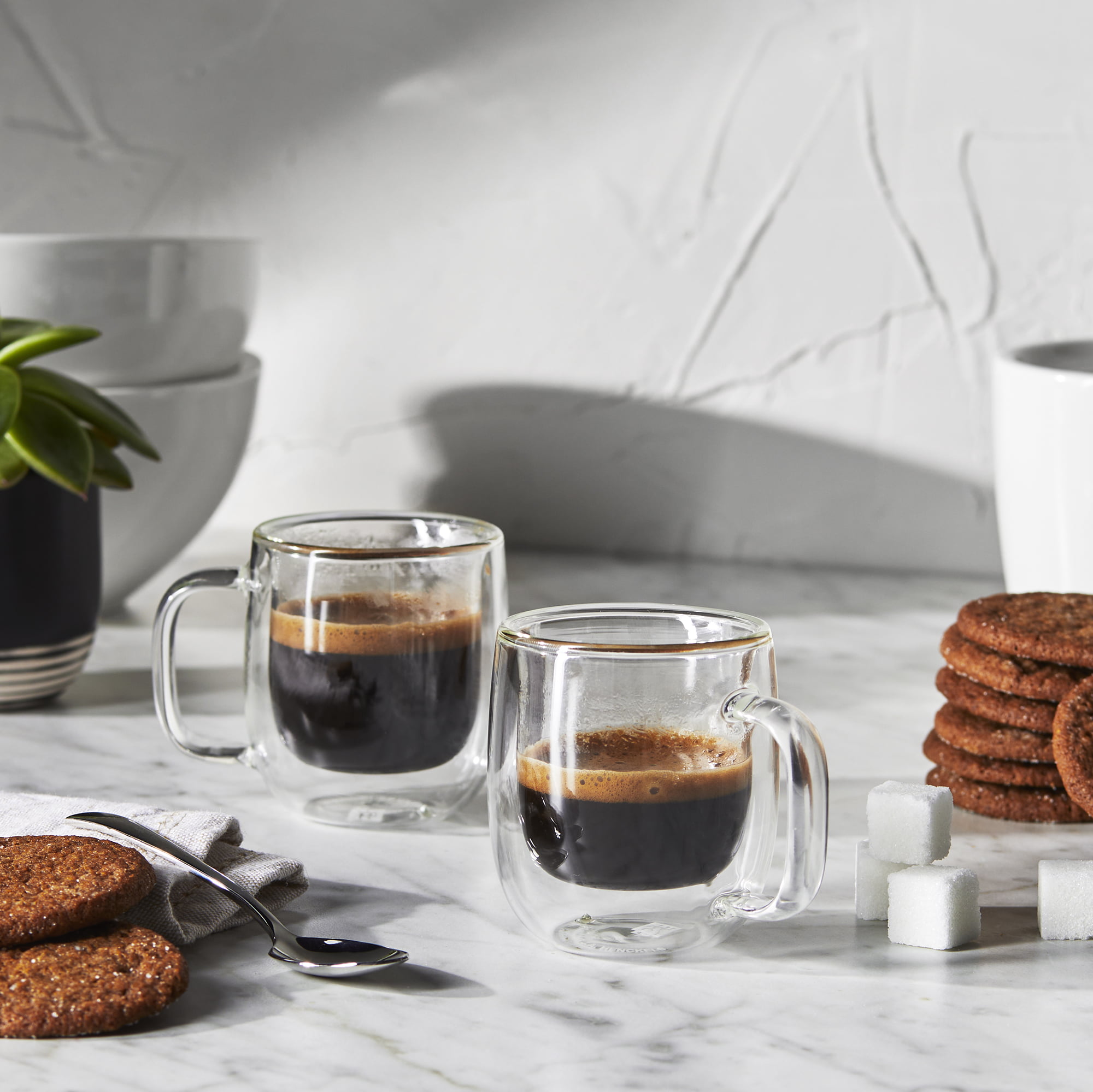 ZWILLING Sorrento Plus 2-pc Double-Wall Glass Double Espresso Mug Set, 2-pc  - Fry's Food Stores