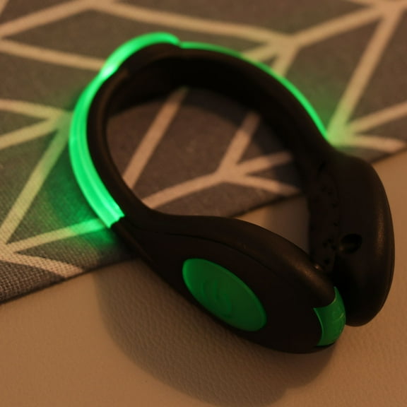 SWETRACE Clip On Running Lights Rechargeable TPU 2Pcs Green Safety Light For