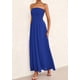 thumbnail image 4 of Vestido de invitada de boda PRETTYGARDEN Tube Top Maxi Blue Chifon, 4 of 9