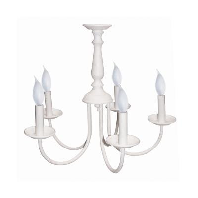 

SUNLITE CH5WT White Textured Finish Chandelier Ceiling Fixture