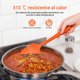 thumbnail image 3 of Juego de espátula de silicona resistente al calor de 600 grados Fahrenheit naranja, 3 of 8