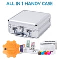 thumbnail image 3 of Juego de dominó Mexican Train Yinlo Double 12 con funda y trenes, 3 of 9