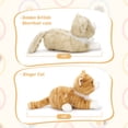 thumbnail image 3 of MorisMos 2Pcs Cat Stuffed Animals, 14" Realistic Cat Plush Toys, 3 of 8