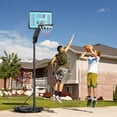 thumbnail image 2 of Soozier Basketball Hoop Basketball Hoop and Stand with Weighted Base, Black, 2 of 10