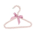thumbnail image 2 of Clothes Hanger with Bow Non-slip ABS Children Faux Pearl Rack for Home, 2 of 10