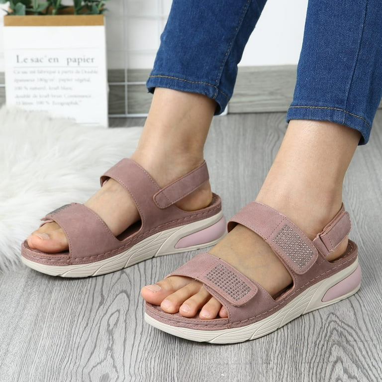 ORTHO JOY Fancy Comfortable flat sandals for women - 36 / Black