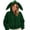 Green, variant on Women's Full Zip Up Hoodie, Lightweight Bunny Ear Cropped Sweatshirt Jacket with Fun Hood Detail and Pockets, Youthful Comfort Hoodie,Green_M