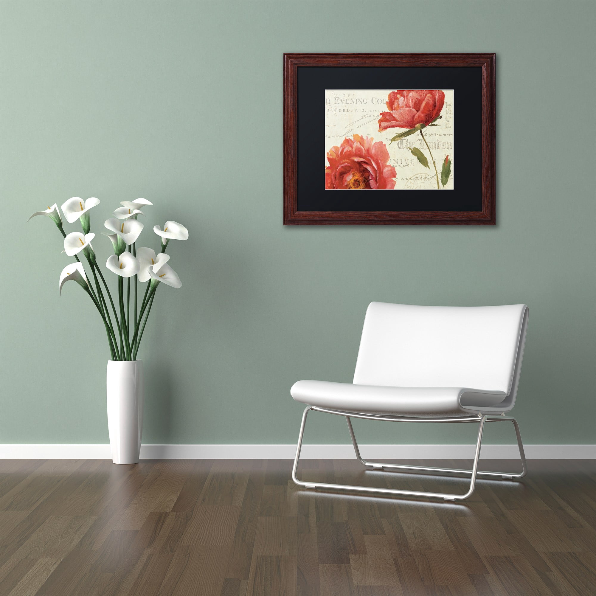 Trademark Fine Art "My Own Words II" Canvas Art by Lisa Audit, Black Matte, Wood Frame