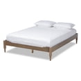 thumbnail image 1 of Baxton Studio Colette Mid-Century Wood Platform King Bed in Weathered Gray, 1 of 9