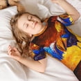thumbnail image 4 of Balery Colorful Rooster Conjunto de Pijama Infantil de Manga Corta con Estampado – Ropa de Dormir de Algodón Suave-XX-Large, 4 of 5