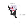 thumbnail image 3 of SeekLGT Halloween Artificial Flowers White Faux Rose, Gothic Fake Rose Stem for Halloween Flower Bouquet, Home Vase Centerpiece, Wedding Party Gothic Decor, 3 of 6