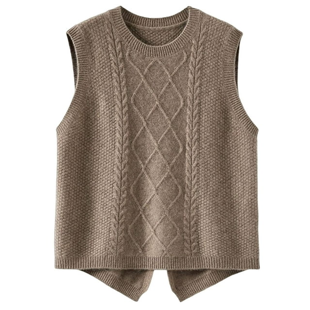 Womens Tank Top,Casual Fashion Solid Color Round Neck Fall Winter Sleeveless Blouse,Womens Tank Tops
