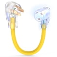 thumbnail image 1 of Adaptador de corriente RV TOOLIOM 50A a 30A NEMA 14-50P macho a TT-30R, 1 of 8