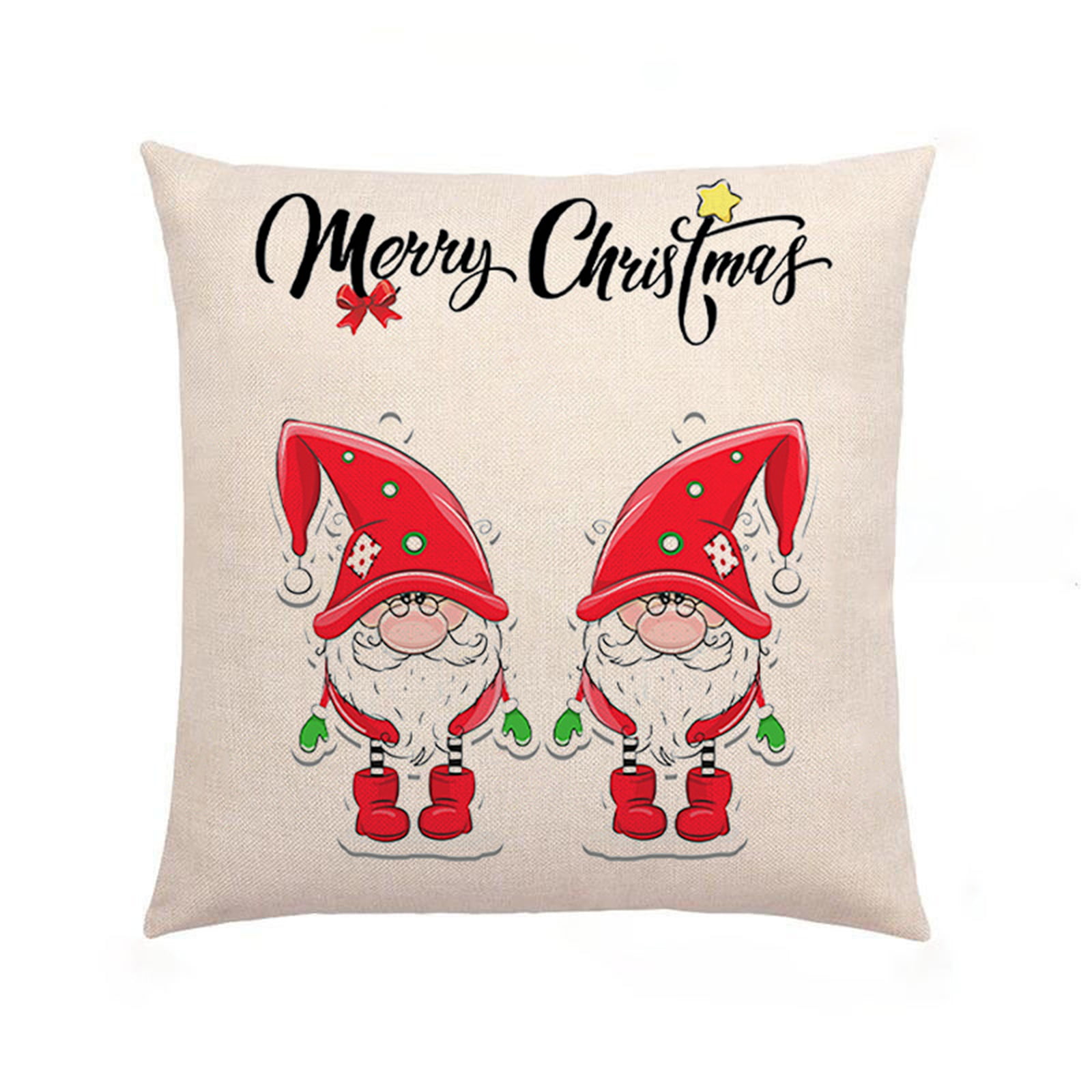 Buffalo Plaid Christmas Decoration Pillows Gift Santa Face Mask Quarantine Christmas 2020 Decorative Throw Pillow 16x16 Multicolor 