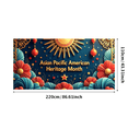 thumbnail image 5 of LUUFILx Asian Pacific American Heritage Month Celebration Banner Backdrop Decorations Event Signage Cultural Festival Photography Props Party Supplies, 5 of 7