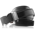 thumbnail image 2 of Roxoni Mens Genuine Leather Dress Adjustable Belt with Automatic Buckle-Sizes 24" To 48"-Style #1905, 2 of 8