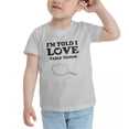 thumbnail image 3 of I'm Told I love Table Tennis Cute Toddler T Shirts for Boys Girls (Gray, 4T), 3 of 5