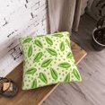 thumbnail image 5 of KLL Green Peas Decorative Throw Pillow Covers Velvet Soft for Couch Sofa Bedroom Living Room Outdoor (No pillow core)- 18"x18", 5 of 5