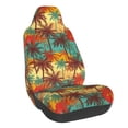 thumbnail image 1 of Wukai Colorful Hawaii Palms Full Set Car Seat Covers with Soft Padding Universal Auto Front Seats Protector and Cushion Mat, 1 of 5
