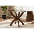 thumbnail image 5 of Tilde Modern and Contemporary Walnut Brown Finished 35-Inch-Wide Round Wood Dining Table, 5 of 5